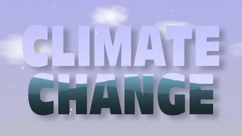 A motion graphic typography animation representing the effects of sea level.. Vídeos de archivo 265594561