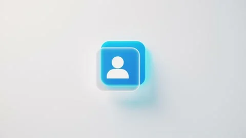 Motion Graphic User Icon Animation. Concept of net, web, internet Stock Footage 229991780