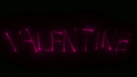 Motion graphic of valentine text Video stock 148402436