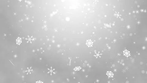 Motion graphic of White Snow falling in winter on gray background Stock Footage 141683675