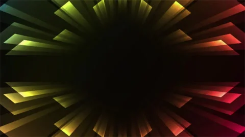 Motion graphic:backdrop light stripes on a black background. Stock Footage 296860728