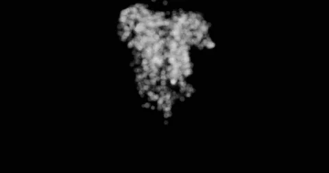 Motion graphics abstract 3d particle explosion, fluid animation of colorful dots Stock Footage 172447232