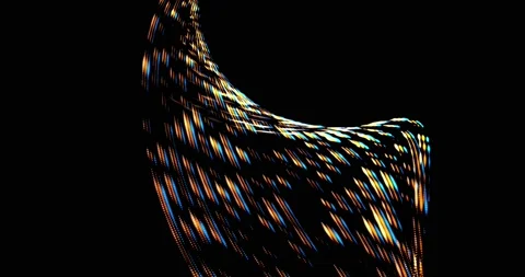 Motion graphics abstract 3d particle explosion, fluid animation of colorful dots Stock Footage 172447993