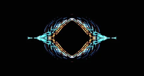 Motion graphics abstract 3d particle explosion, fluid animation of colorful dots Stock Footage 172448024