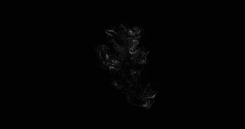 Motion graphics abstract 3d particle explosion, fluid animation of colorful dots Stock Footage 172448090