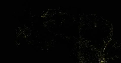 Motion graphics abstract 3d particle explosion, fluid animation of colorful dots Stock Footage 172448122