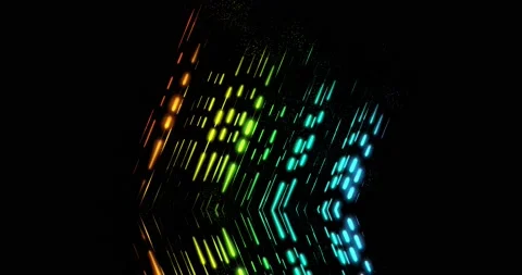 Motion graphics abstract 3d particle explosion, fluid animation of colorful dots Stock Footage 172448169