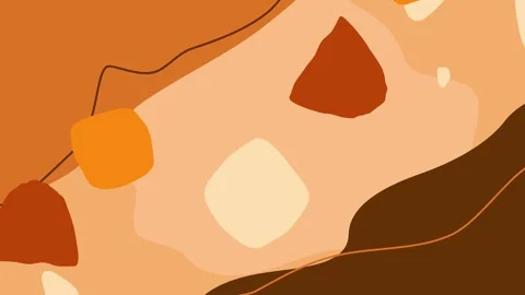 Motion Graphics Abstract leaf tropical autumn design warm view Video stock 260678851