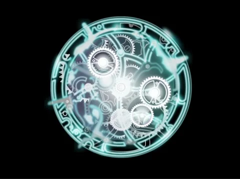 Motion graphics animation of clockwork Stockbeeldmateriaal 334111913