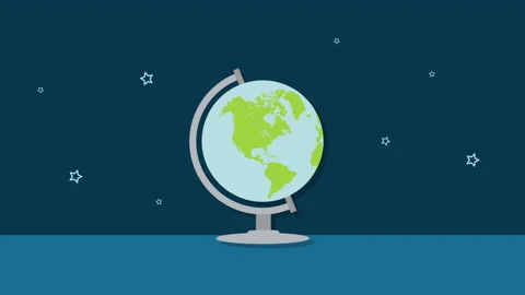 Motion Graphics Animation earth globe Video stock 157640052