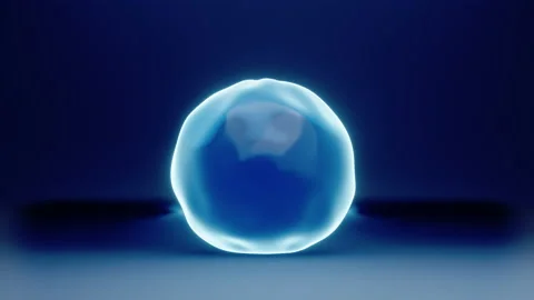 Motion graphics animation of a liquid drop falling to the ground Stock Footage 157327161