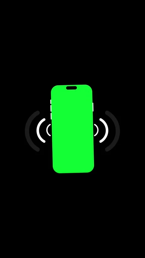 Motion graphics animation mobile phone ringing icon. cell phone vibrate sign Video stock 315419257