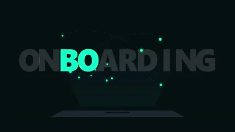 Motion Graphics Animation of Onboarding Text Video stock 341416401