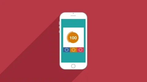 Motion Graphics Animation phone 100 Video stock 157640541