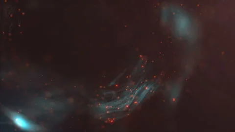 Motion graphics background. Abstract colored particles. 3d rendering. 4K UHD Stock Footage 127571147