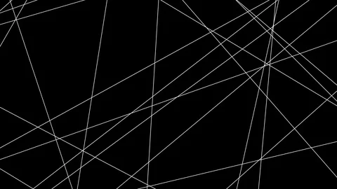 Motion graphics background of white random animated lines Video stock 129629099