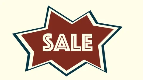 Motion graphics banner ad, interactive Fourth of July Sale animation Stock Footage 111298071