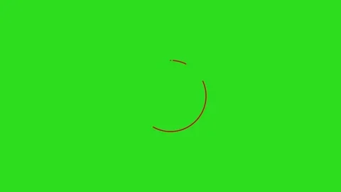 Motion graphics circle 6 colors shape elements green screen 4k Stock Footage 264075242