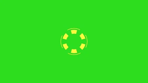 Motion graphics circle shape elements green screen 4k Stock Footage 267609562