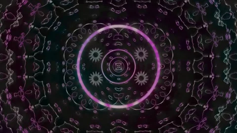 Motion graphics with circular patterns and shapes in Stock Footage 339866914
