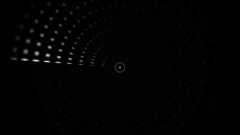 Motion graphics create a circular light pattern with depth Stock Footage 339327484