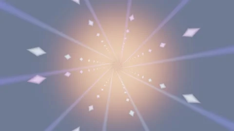 Motion graphics create a spiral effect with light and shapes Stock Footage 337389528