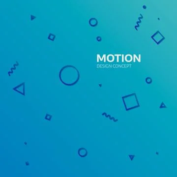 Motion graphics design concept element. geometric background Stock Illustration