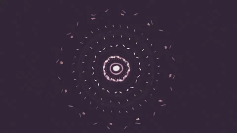 Motion graphics design showing circular pattern and shapes Stock Footage 337384484