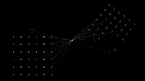 Motion graphics  that detects signals and automatically tracks them Stock Footage 341846603