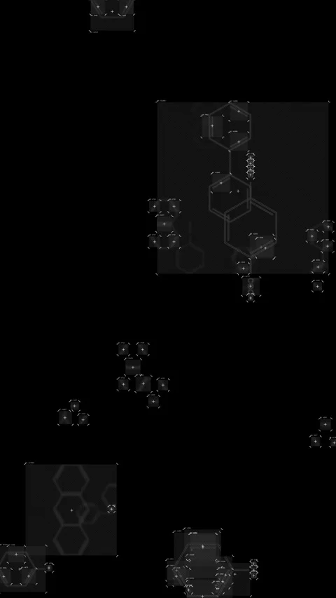 Motion graphics  that detects signals and automatically tracks them Video stock 341846644