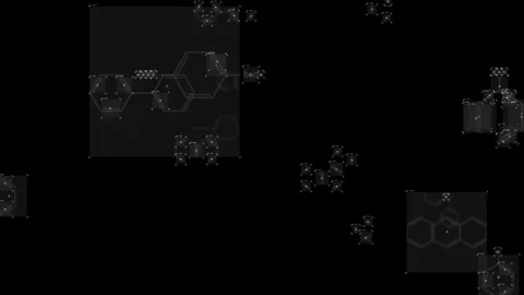 Motion graphics  that detects signals and automatically tracks them Stock Footage 341846645