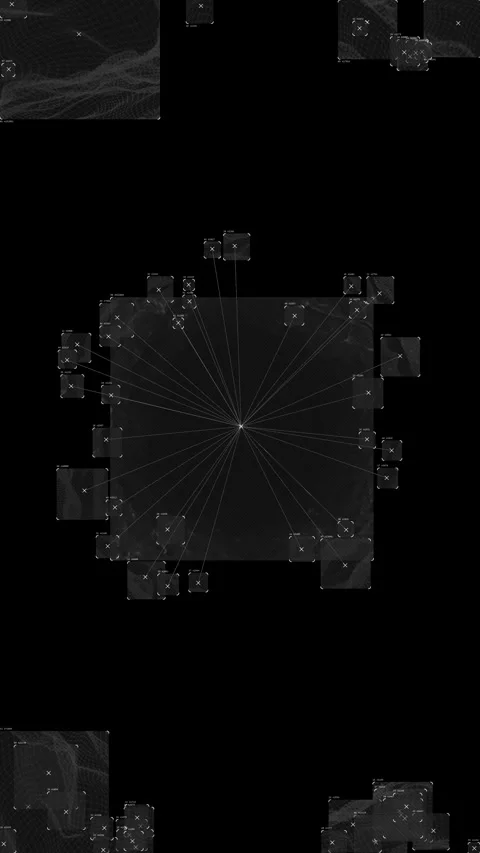 Motion graphics  that detects signals and automatically tracks them Stock Footage 341846648