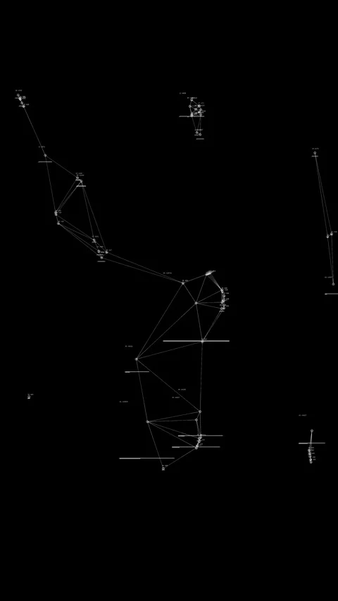 Motion graphics  that detects signals and automatically tracks them Video stock 341846651