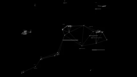 Motion graphics  that detects signals and automatically tracks them Stock Footage 341846653