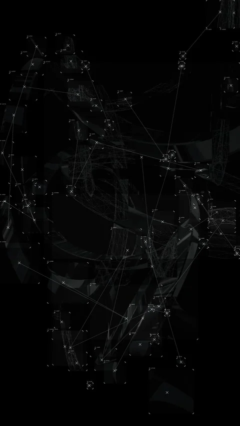 Motion graphics  that detects signals and automatically tracks them Video stock 341846660