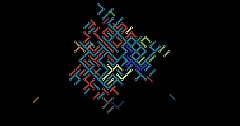Motion Graphics Diagonal Flow Forms Montenegro Map Stock Footage 327619818