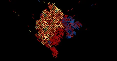 Motion Graphics Diagonal Flow Forms Montenegro Map Stock Footage 327619843
