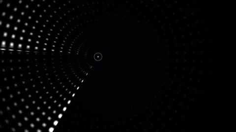 Motion graphics with dots creating a tunnel effect in Stock Footage 339322992