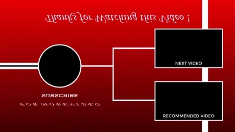 Motion Graphics End Screen Stock Footage 253165053