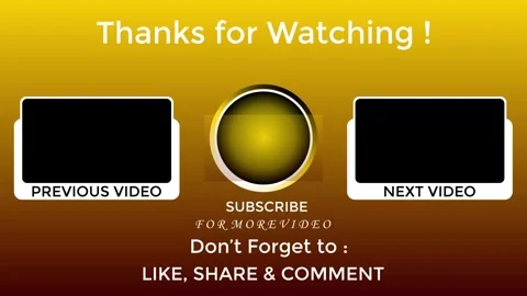 Motion Graphics End Screen Stock Footage 253165085