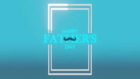 Motion Graphics for Father's Day text in flat lay styling. Stock Footage 155503856