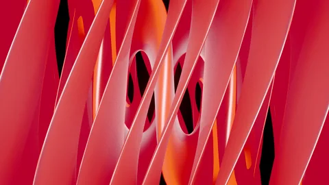 Motion graphics footage featuring a swirling torus made of liquid glass. Stock Footage 335096331
