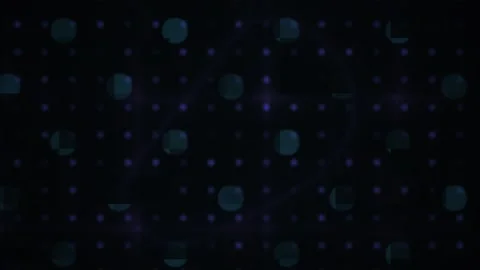 Motion Graphics Futuristic Technology Background with Pulsing Blue Data Nod.. Stock Footage 343734008