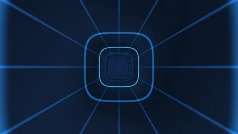 Motion graphics with geometric lines on dark background 스톡 동영상 345004517
