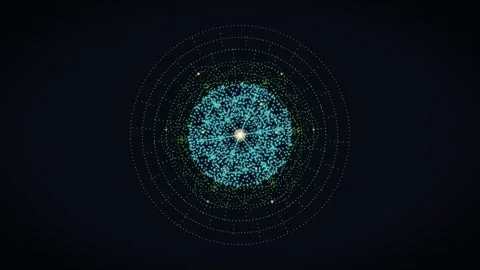 Motion graphics of geometric shapes forming a dynamic pattern Stock Footage 337301364