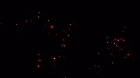 Motion Graphics gold dust particles flickering on black background.  Stock Footage 263954658