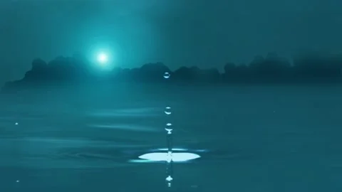 Motion Graphics Green Water Background Animation 스톡 동영상 172200804