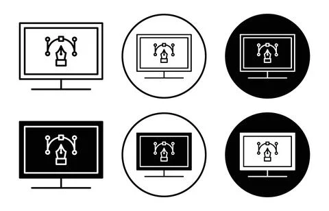 Motion Graphics icon Stock Illustration