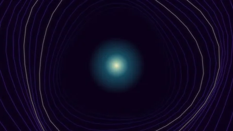 Motion graphics with light lines forming geometric patterns Stock Footage 337389609