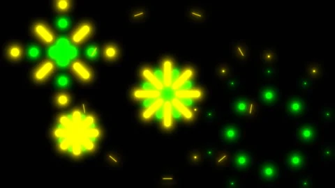 Motion graphics magic decoration, geometric shapes with explosion effect Video stock 273725956